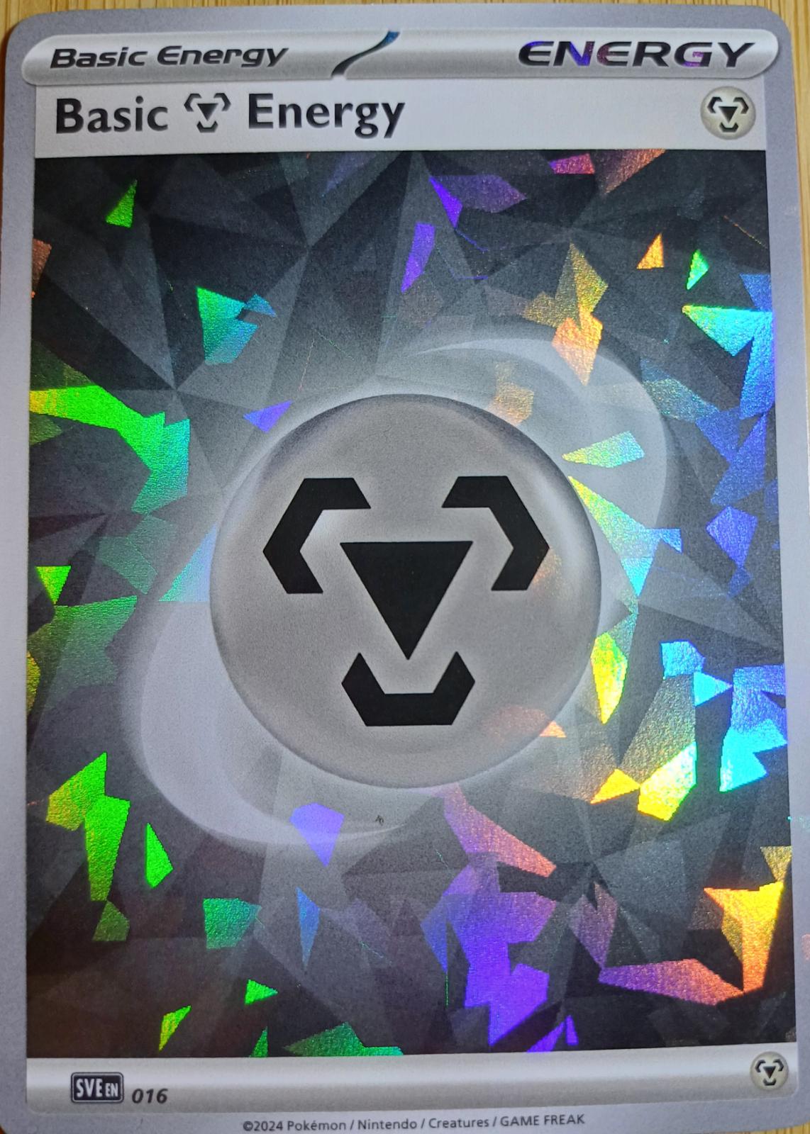 Scarlet & Violet Energy Basic Metal Energy [Ice-Cracked] Pokémon card